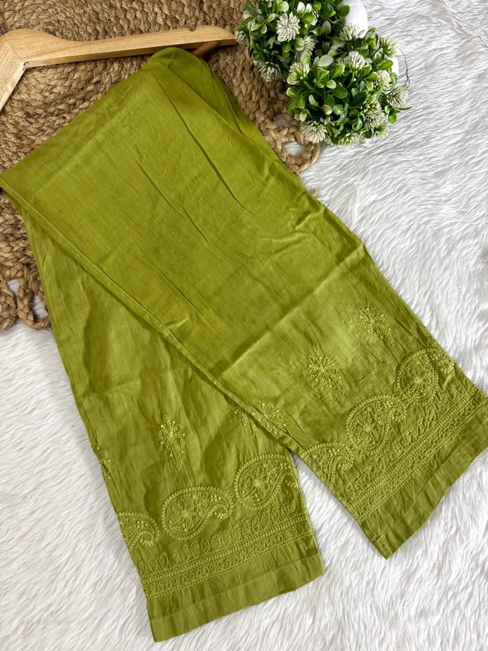 Soft Dual Machine work Shaded Kurti Set - Chikankari official