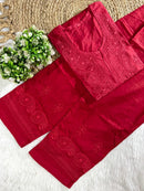 Soft Dual Machine work Shaded Kurti Set - Chikankari official