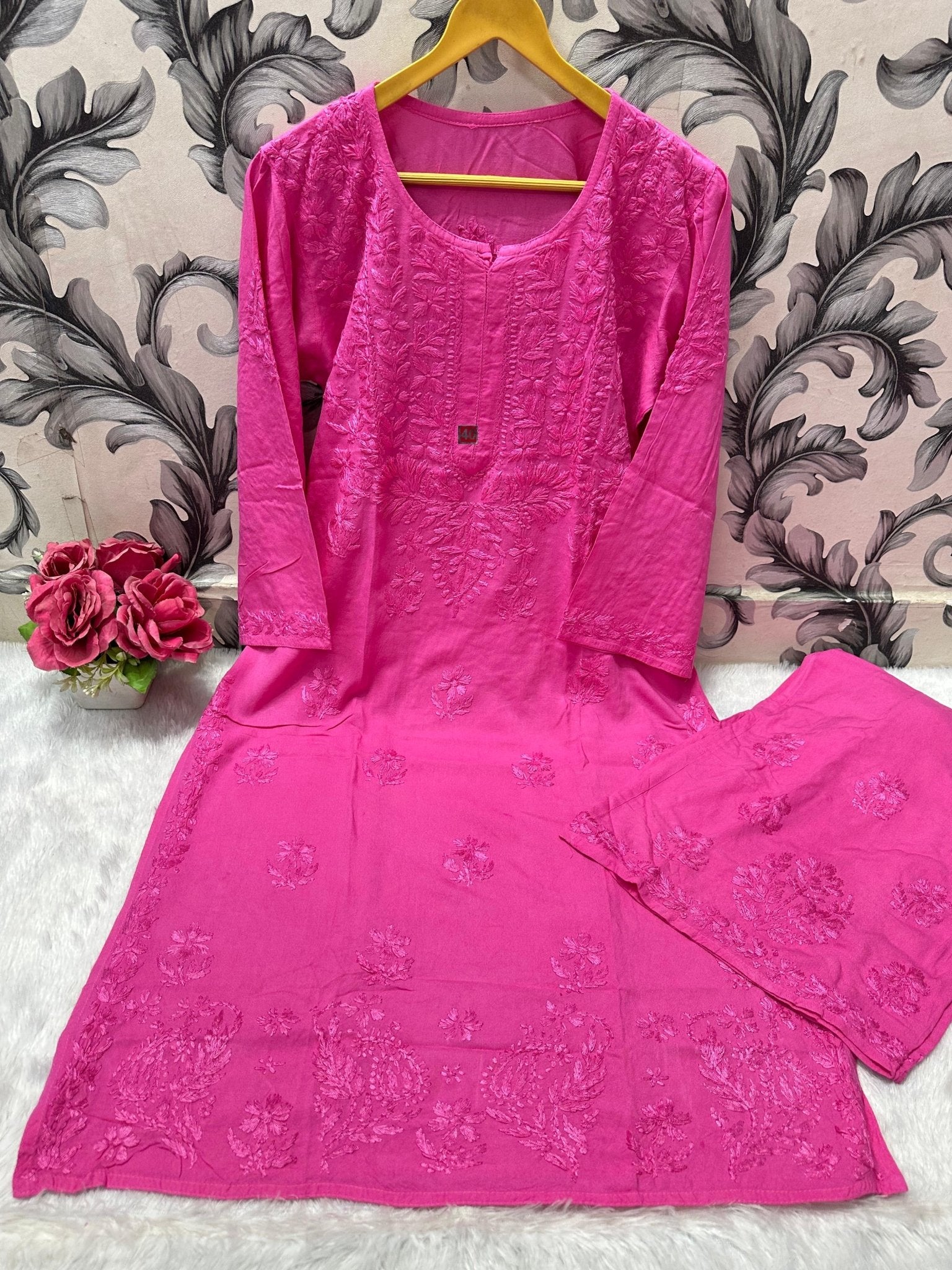 Soft dyeable pastle shade combo - Chikankari official
