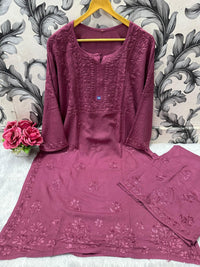 Soft dyeable pastle shade combo - Chikankari official