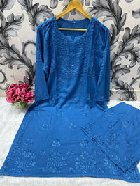 Soft dyeable pastle shade combo - Chikankari official