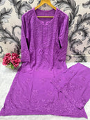 Soft dyeable pastle shade combo - Chikankari official