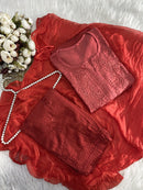 Soft dyed chanderi 3pc Set - Chikankari official