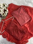 Soft dyed chanderi Rangrez 3pc set - Chikankari official