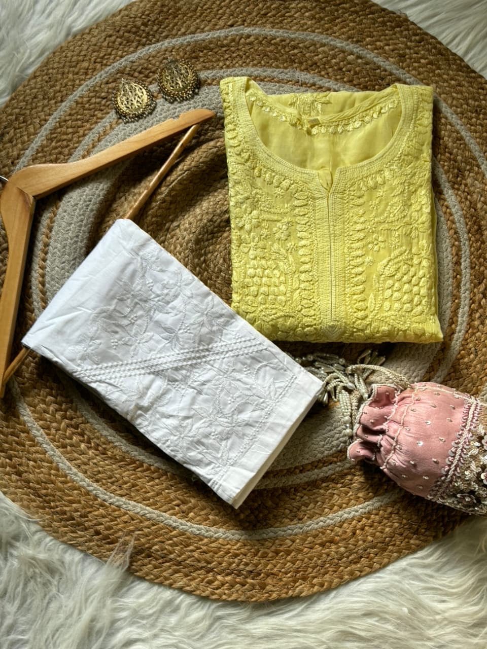 Soft Dyed Fancy Butter weight Heavywork Kurta - Chikankari official