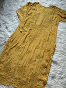 Soft Dyed Fancy Butter weight Heavywork Kurta - Chikankari official