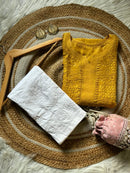 Soft Dyed Fancy Butter weight Heavywork Kurta - Chikankari official