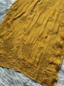 Soft Dyed Fancy Butter weight Heavywork Kurta - Chikankari official