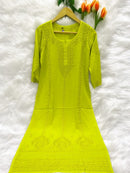 Soft Elegant Modal Dyeable Kurta - Chikankari official