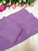 Soft Flowly Viscose Co - ord 3pc set - Chikankari official