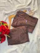 Soft Heavy tone to tone Rayon Handwork Combo - Chikankari official