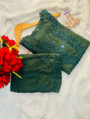Soft Heavy tone to tone Rayon Handwork Combo - Chikankari official