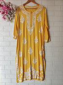 Soft Modal Cotton Heavy Buta handworked kurta - Chikankari official