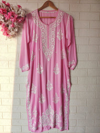 Soft Modal Cotton Heavy Buta handworked kurta - Chikankari official