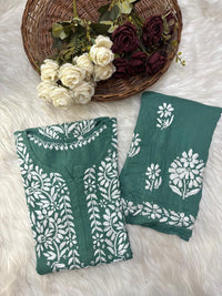 Soft Modal heavy embroidered Kurta set - Chikankari official