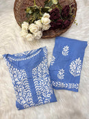 Soft Modal heavy embroidered Kurta set - Chikankari official