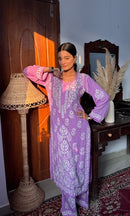 Soft Modal heavy embroidered Kurta set - Chikankari official