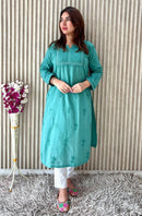 Soft Mul Mul Kurta - Chikankari official