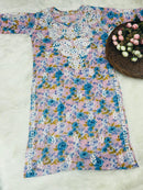 Soft Mul Printed Kurtis - Chikankari official