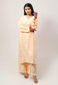 Soft n silky Premium Reyon fabric Plazzo Set - Chikankari official