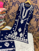 Soft n silky Premium Reyon fabric Plazzo Set - Chikankari official