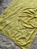 Soft pastel Shade dyed Rayon pocket pant - Chikankari official