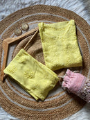 Soft pastel Shade dyed Rayon pocket pant - Chikankari official