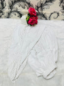 Soft Pure Cotton Dhoti - Chikankari official