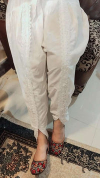 Soft Pure Cotton Dhoti - Chikankari official