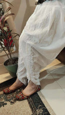 Soft Pure Cotton Dhoti - Chikankari official
