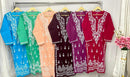 Soft pure cotton Long chikankari work kurta - Chikankari official