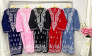 Soft pure cotton Long chikankari work kurta - Chikankari official