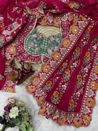 Soft Rangoli silk dori embroidered saree - Chikankari official