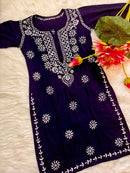 Soft Rayon beautiful embroidery Combo - Chikankari official