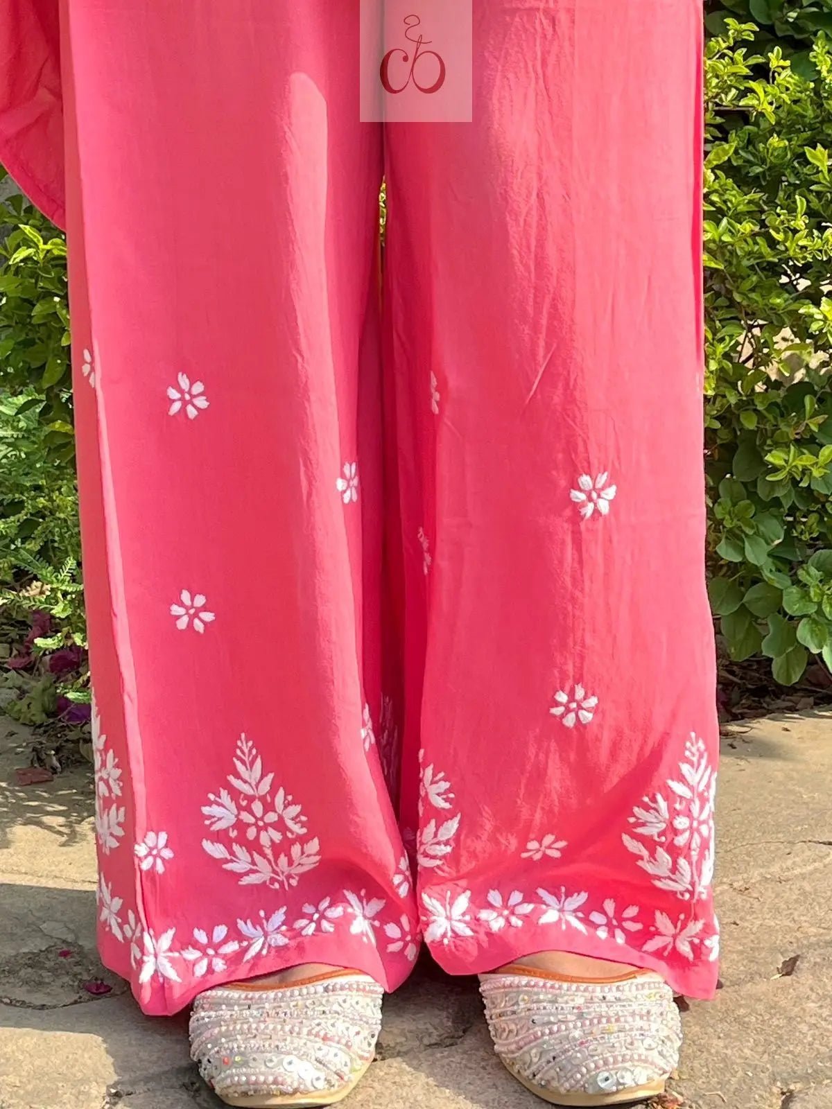 Soft Rayon Co ord Set - Chikankari official