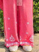 Soft Rayon Co ord Set - Chikankari official