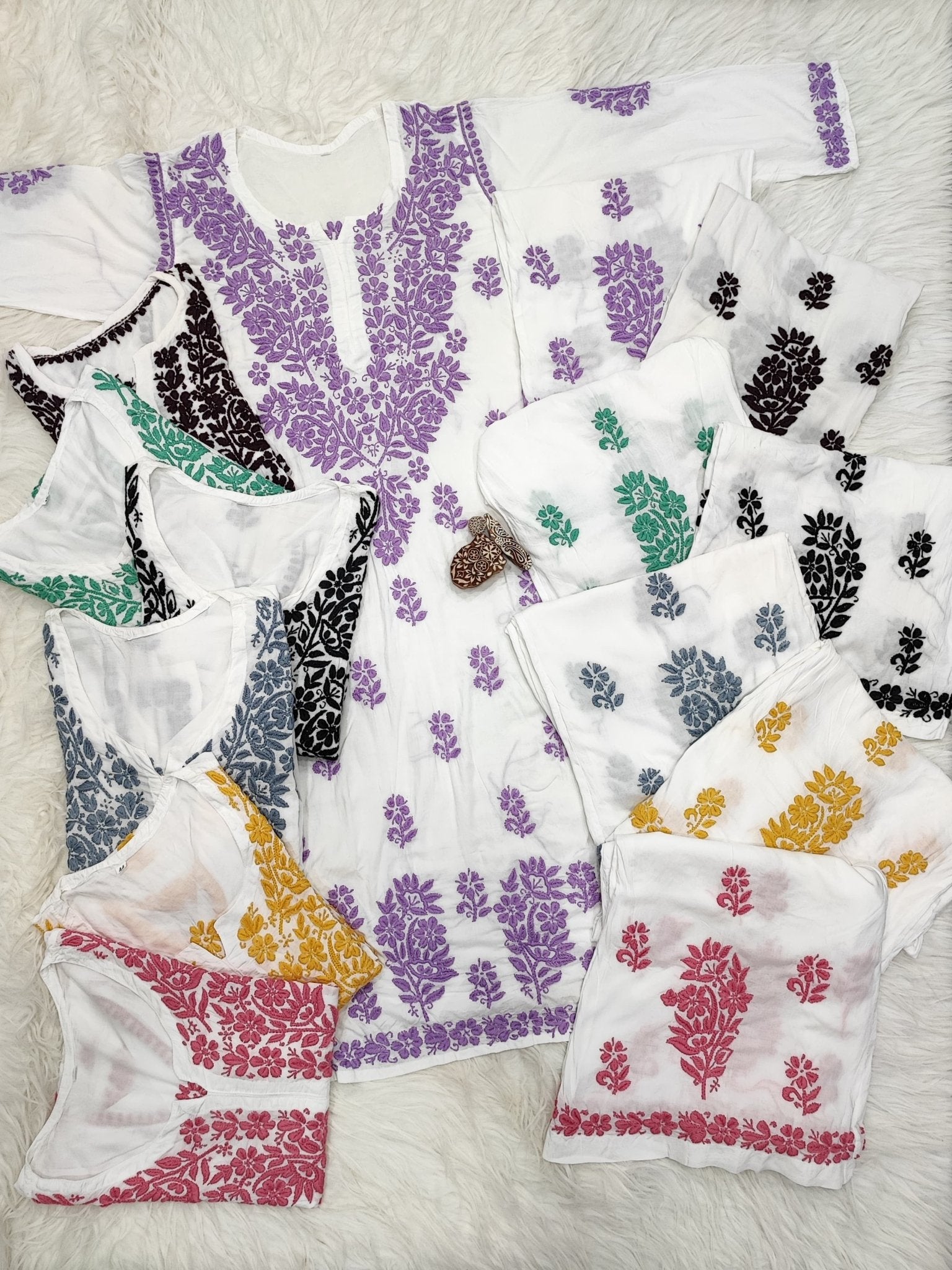 Soft & Soothing Breezy ready to wear Co - ord - Chikankari official