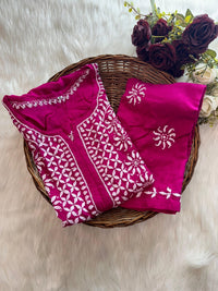 Soft & Stylish Ghaspatti Work kurta Plazzo - Chikankari official