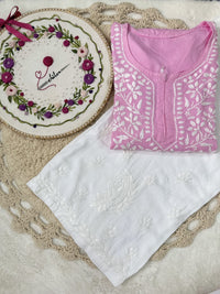 soft trendy short top - Chikankari official