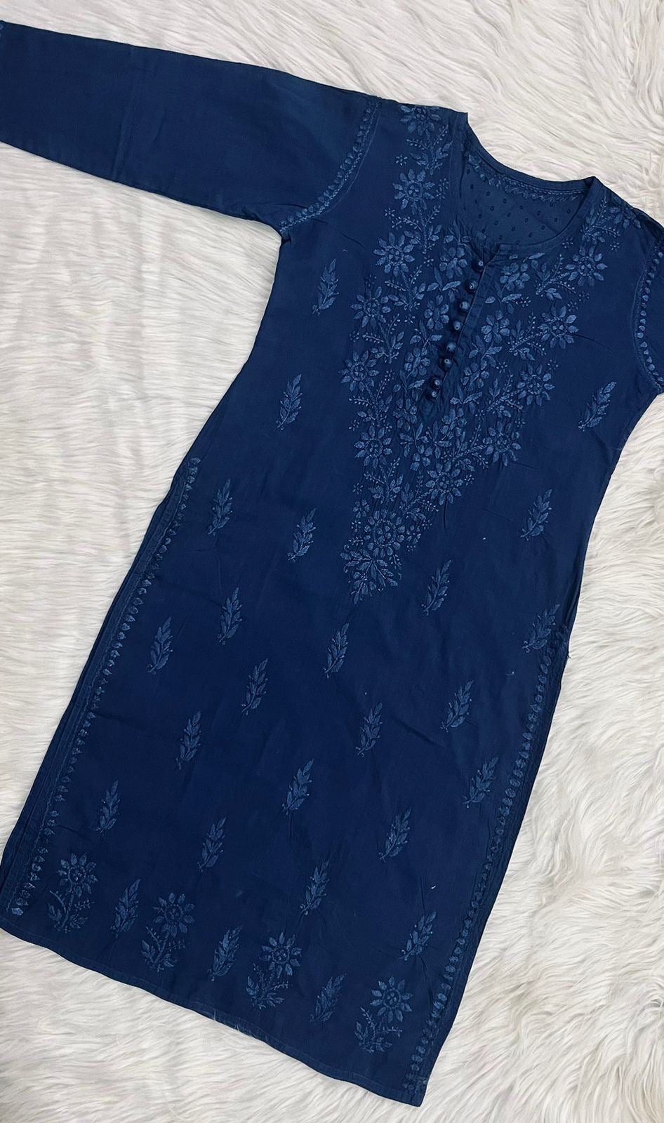 Special Sizes Dobby Cotton Kurts - Chikankari official