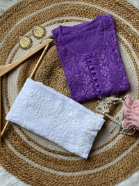 Special Sizes Dobby Cotton Kurts - Chikankari official