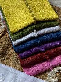 Special Sizes Dobby Cotton Kurts - Chikankari official