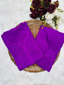Sqaure Neck rayon co-ord set - Chikankari official
