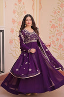 Standard & Classic Luxe Indian Gown - Chikankari official