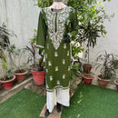 Straight Fir Rayon Kurtas - Chikankari official