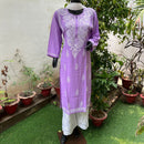 Straight Fit Rayon kurtis - Chikankari official