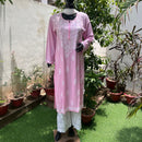 Straight Fit Rayon kurtis - Chikankari official