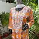 Straight Fit Rayon Riwayat Kurta - Chikankari official