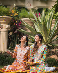 Straight Fit Rayon Riwayat Kurta - Chikankari official
