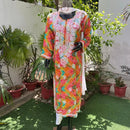 Straight Fit Rayon Riwayat Kurta - Chikankari official